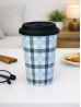 Plaid Fine Porcelain Coffee Mug With Gift Box